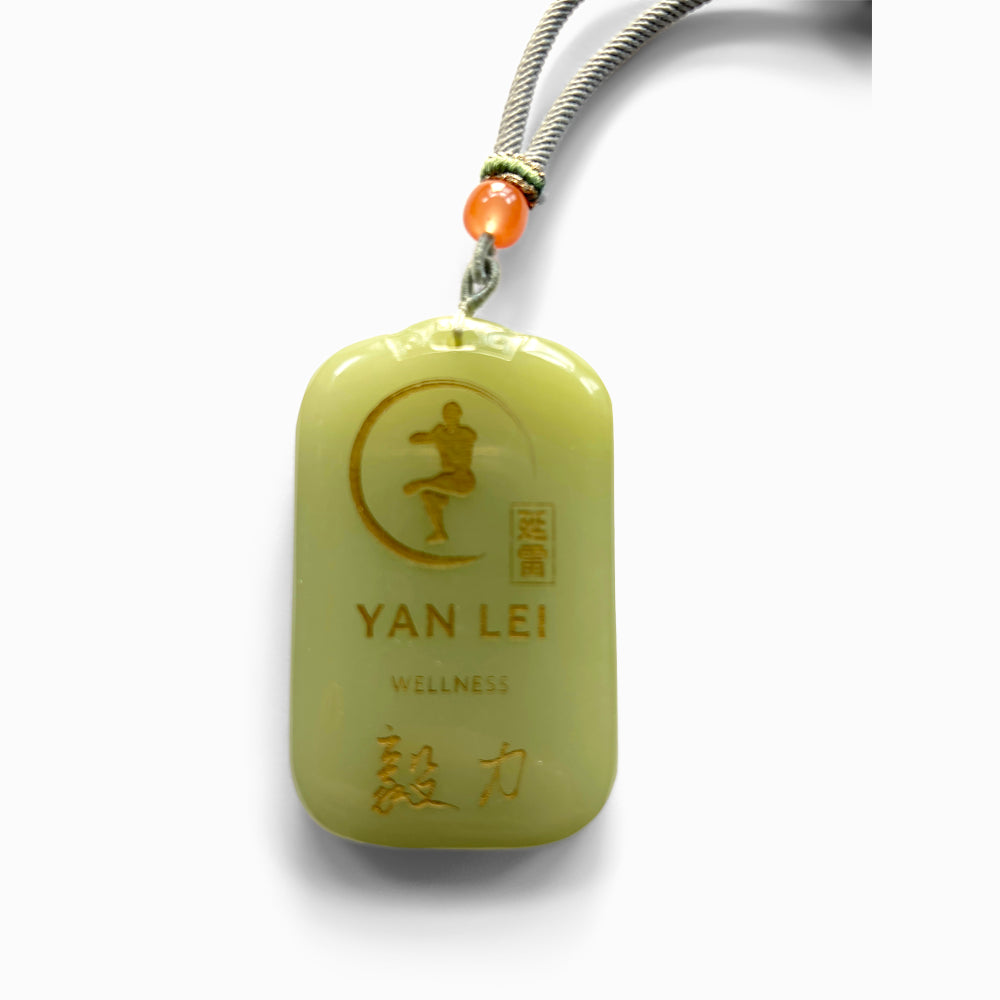 Zen Buddha - Willpower - Green Amulet