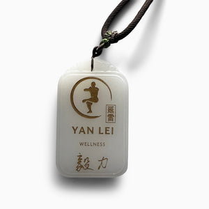 Zen Buddha - Willpower - White Amulet